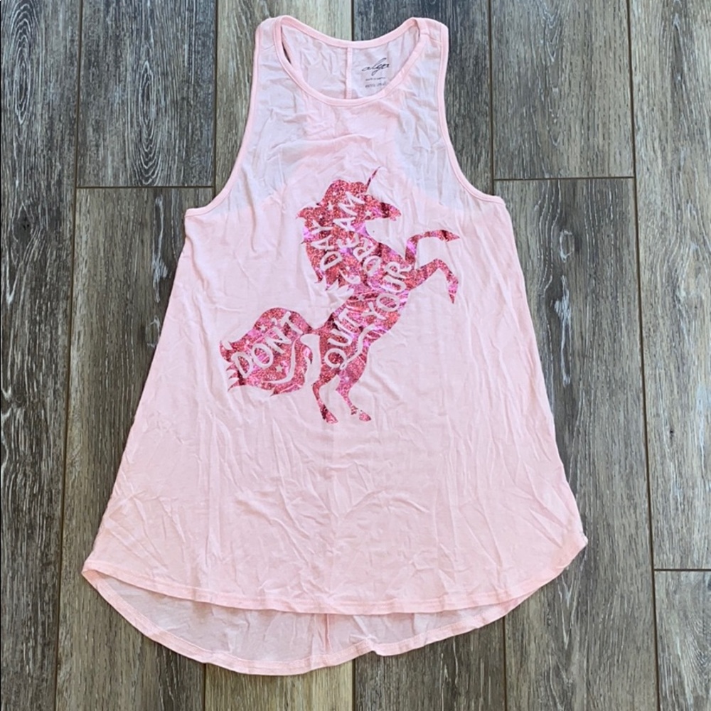 Don’t Quit Your Day Dream Unicorn Tank! Worn once